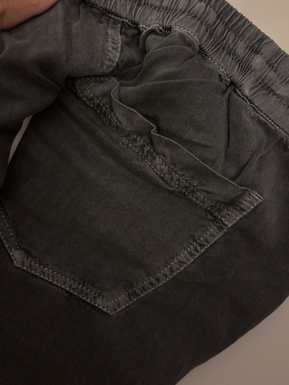 O'Neill Gray Ribbed Drawstring Pants - Picture 3 of 4